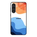 Wavy Color Pattern Samsung Galaxy M56 5G Glass Back Cover Online