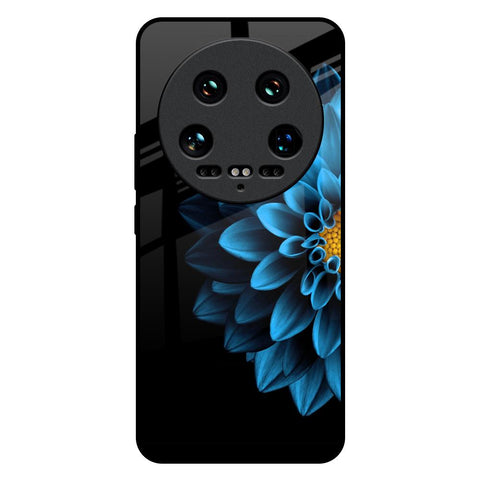 Half Blue Flower Mi 14 Ultra 5G Glass Back Cover Online
