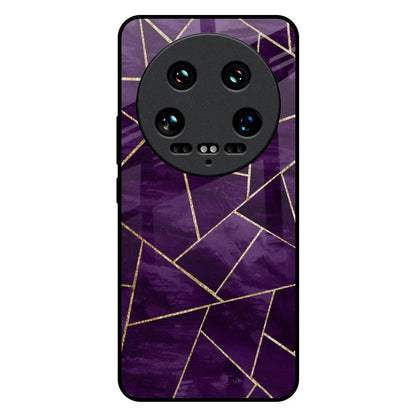 Geometric Purple Mi 14 Ultra 5G Glass Back Cover Online