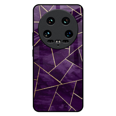 Geometric Purple Mi 14 Ultra 5G Glass Back Cover Online