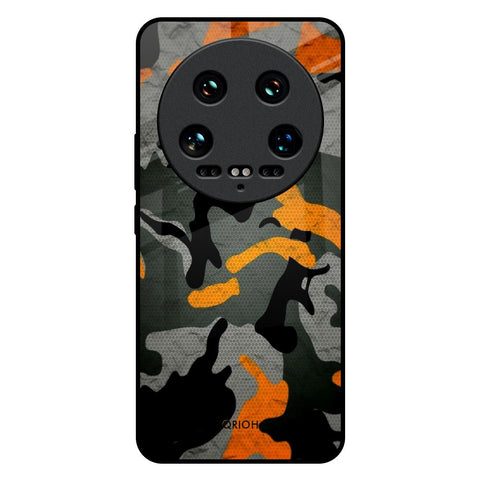 Camouflage Orange Mi 14 Ultra 5G Glass Back Cover Online