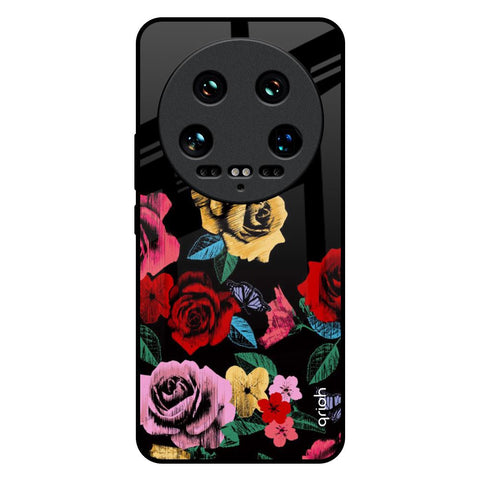 Floral Decorative Mi 14 Ultra 5G Glass Back Cover Online