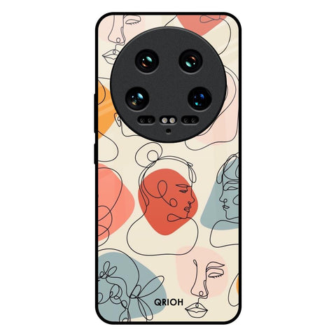 Abstract Faces Mi 14 Ultra 5G Glass Back Cover Online