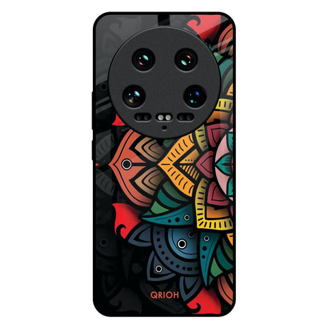 Retro Gorgeous Flower Mi 14 Ultra 5G Glass Back Cover Online