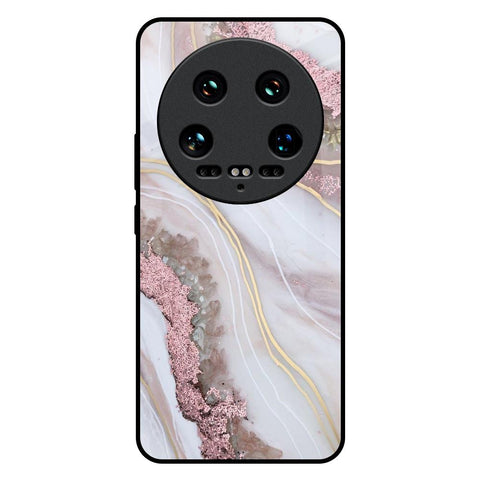 Pink & Gold Gllitter Marble Mi 14 Ultra 5G Glass Back Cover Online