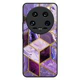 Purple Rhombus Marble Mi 14 Ultra 5G Glass Back Cover Online