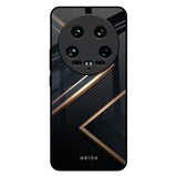 Sleek Golden & Navy Mi 14 Ultra 5G Glass Back Cover Online