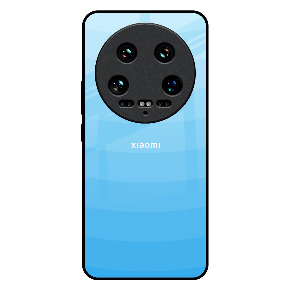 Wavy Blue Pattern Mi 14 Ultra 5G Glass Back Cover Online
