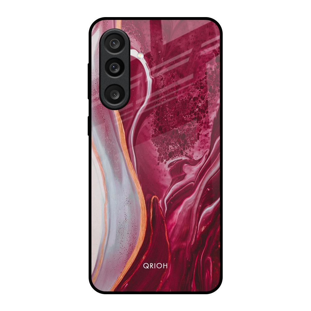 Crimson Ruby Samsung Galaxy F56 5G Glass Back Cover Online