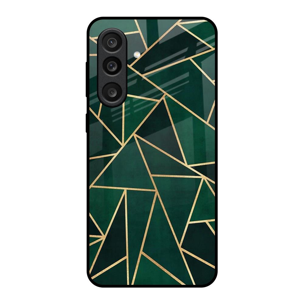 Abstract Green Samsung Galaxy F56 5G Glass Back Cover Online