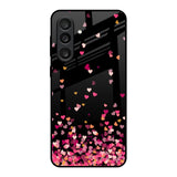 Heart Rain Fall Samsung Galaxy F56 5G Glass Back Cover Online