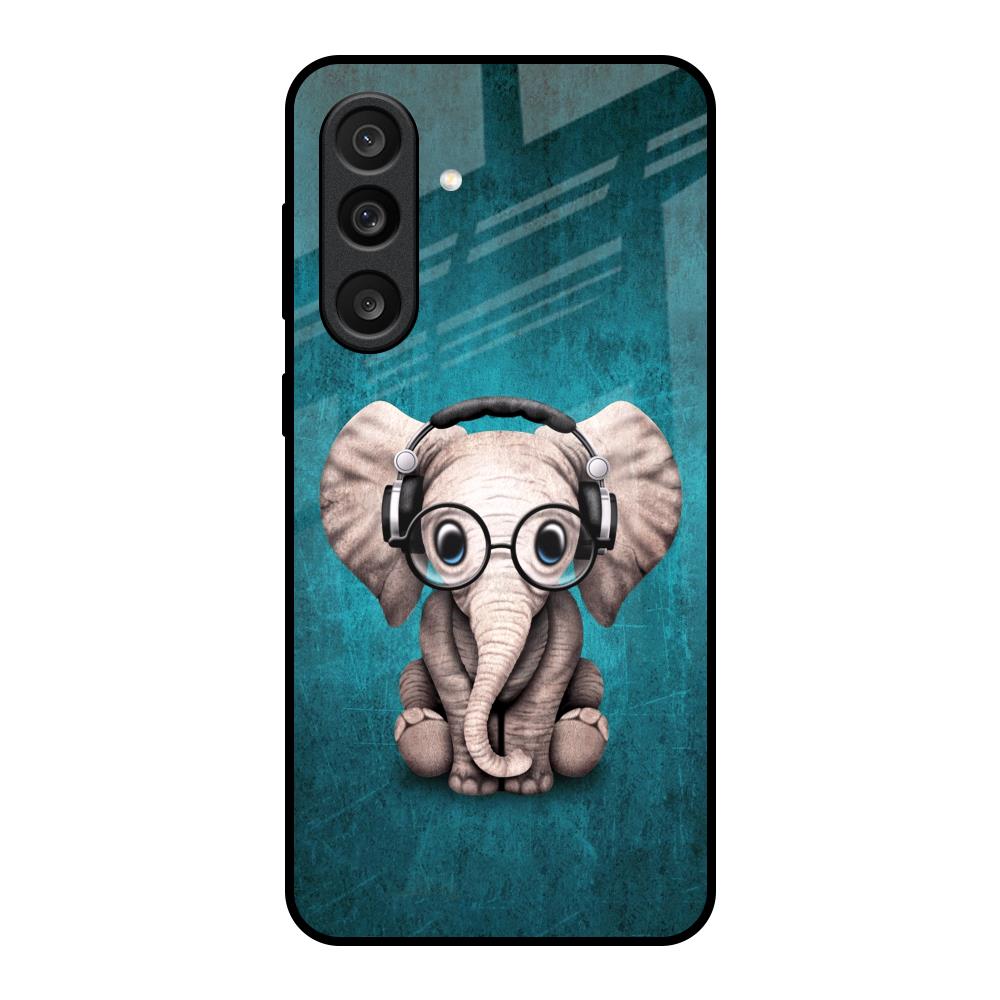 Adorable Baby Elephant Samsung Galaxy F56 5G Glass Back Cover Online