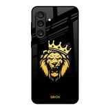 Lion The King Samsung Galaxy F56 5G Glass Back Cover Online