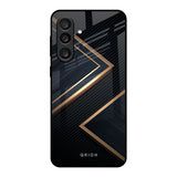 Sleek Golden & Navy Samsung Galaxy F56 5G Glass Back Cover Online