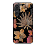 Lines Pattern Flowers Samsung Galaxy F56 5G Glass Back Cover Online