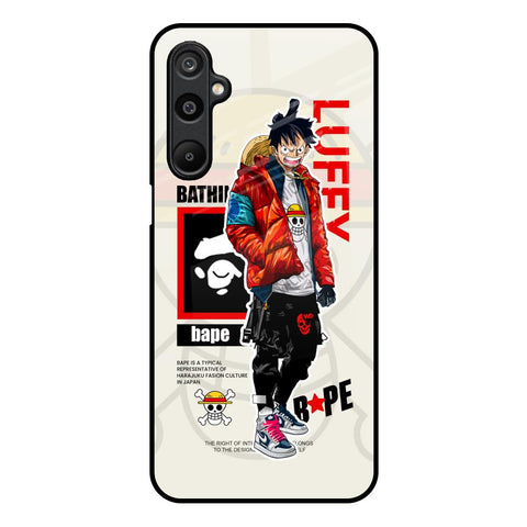 Bape Luffy Samsung Galaxy F16 5G Glass Back Cover Online