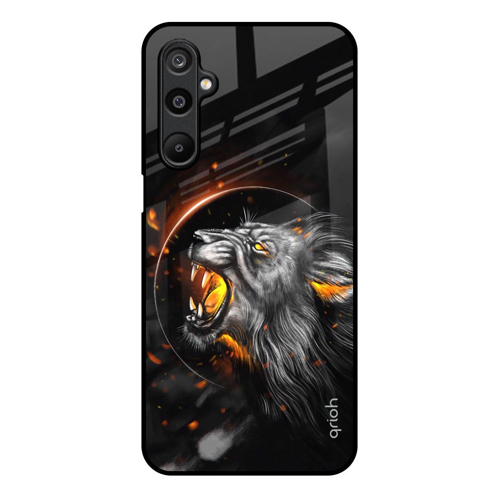 Aggressive Lion Samsung Galaxy F16 5G Glass Back Cover Online