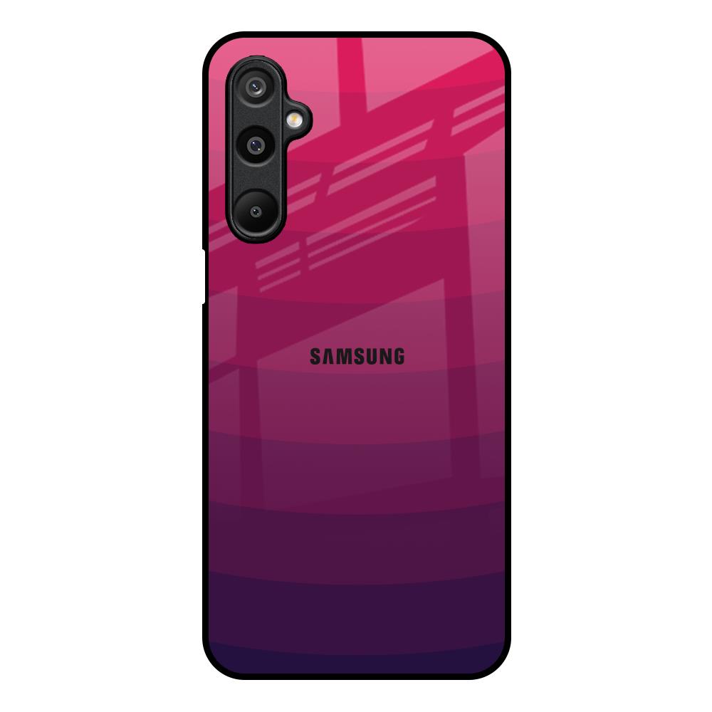 Wavy Pink Pattern Samsung Galaxy F16 5G Glass Back Cover Online