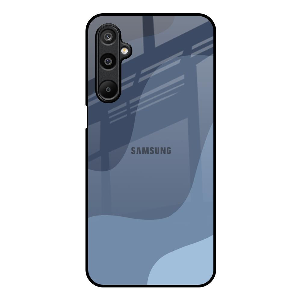 Navy Blue Ombre Samsung Galaxy F16 5G Glass Back Cover Online