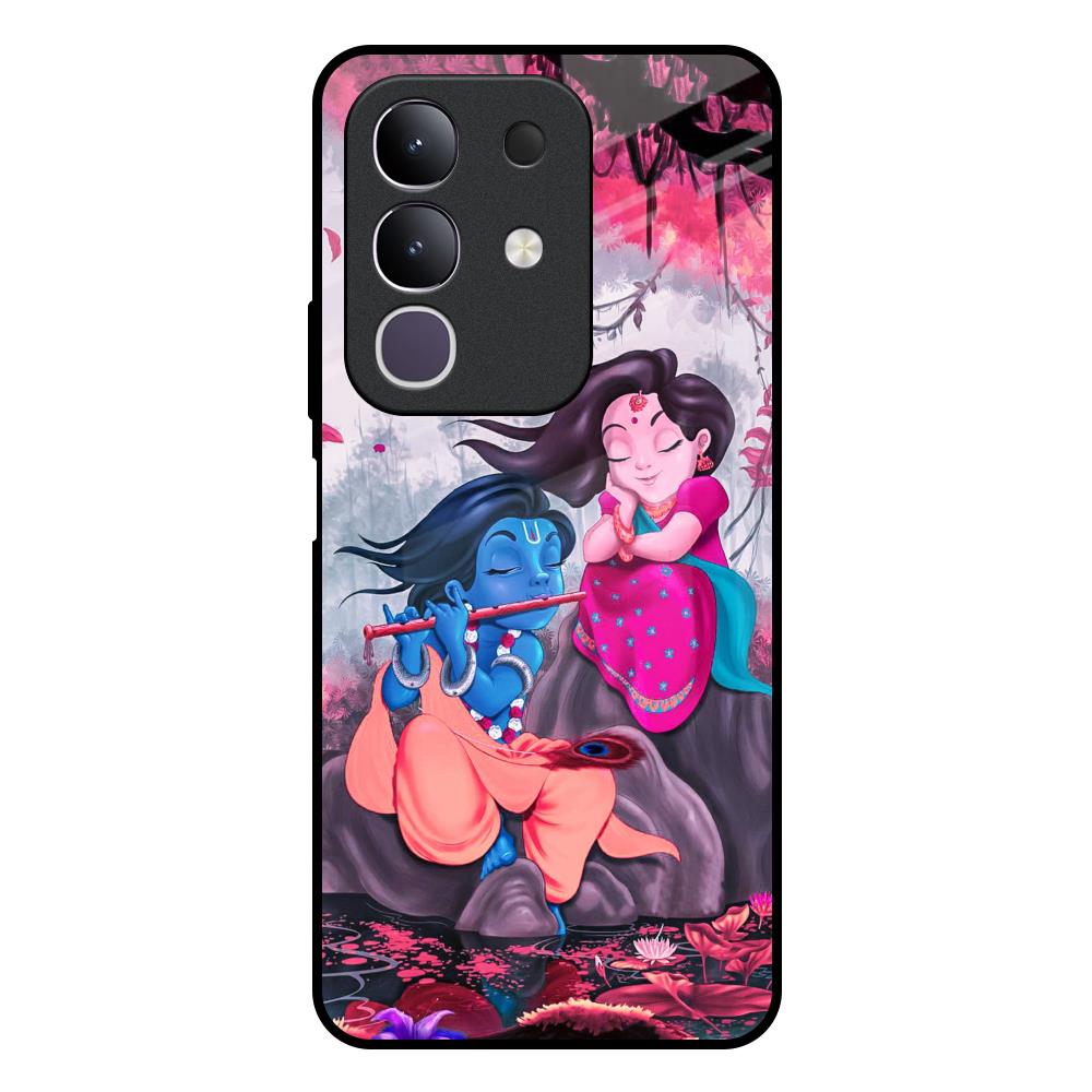 Radha Krishna Art IQOO Z10x 5G Glass Back Cover Online