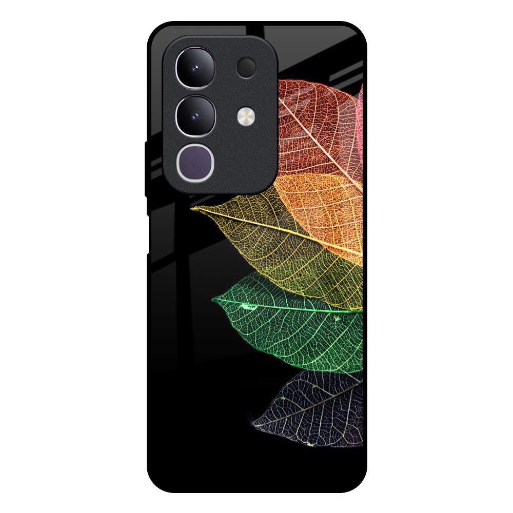 Colorful Leaves IQOO Z10x 5G Glass Back Cover Online