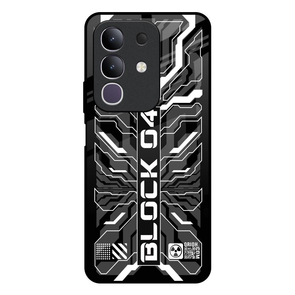 Monochrome Magic IQOO Z10x 5G Glass Back Cover Online