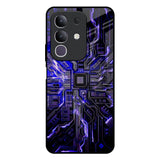 Techno Color Pattern IQOO Z10x 5G Glass Back Cover Online