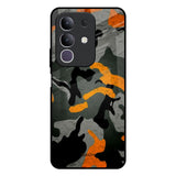 Camouflage Orange IQOO Z10x 5G Glass Back Cover Online
