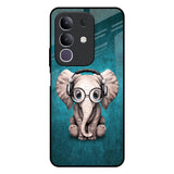 Adorable Baby Elephant IQOO Z10x 5G Glass Back Cover Online