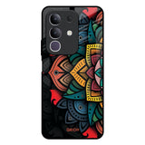 Retro Gorgeous Flower IQOO Z10x 5G Glass Back Cover Online