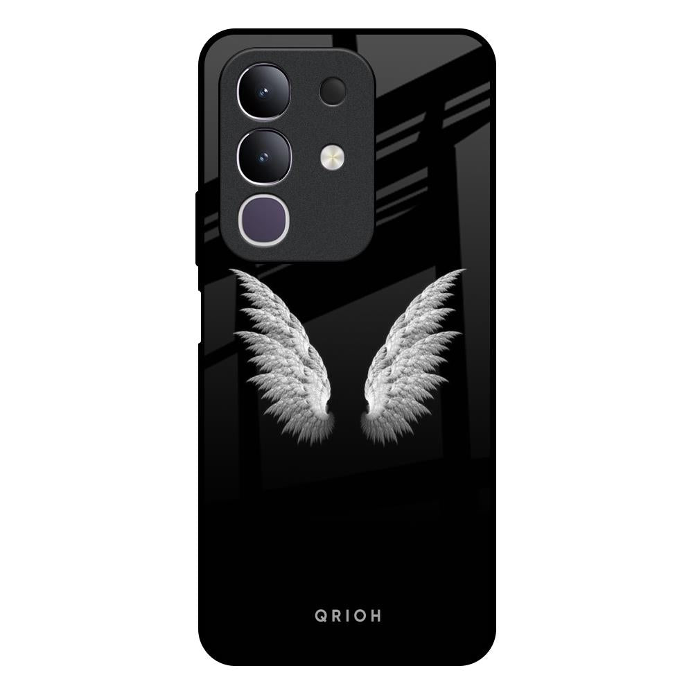 White Angel Wings IQOO Z10x 5G Glass Back Cover Online