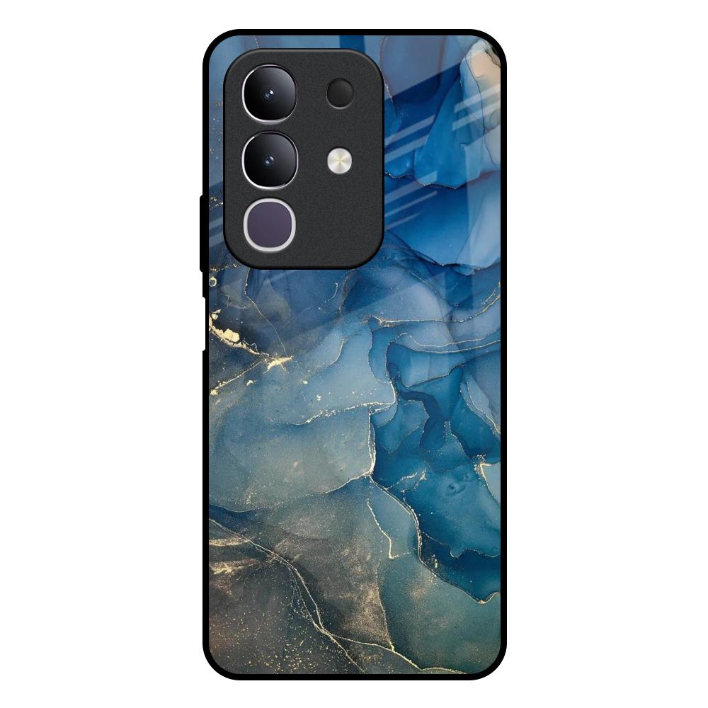 Blue Cool Marble IQOO Z10x 5G Glass Back Cover Online