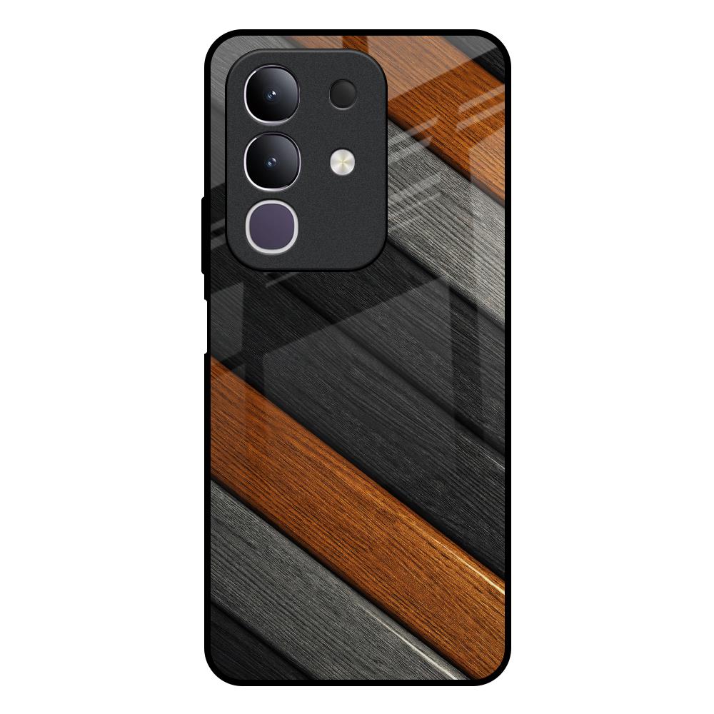 Tri Color Wood IQOO Z10x 5G Glass Back Cover Online