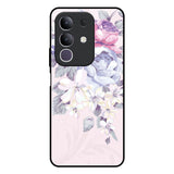 Elegant Floral IQOO Z10x 5G Glass Back Cover Online