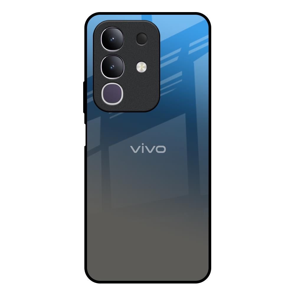 Blue Grey Ombre IQOO Z10x 5G Glass Back Cover Online