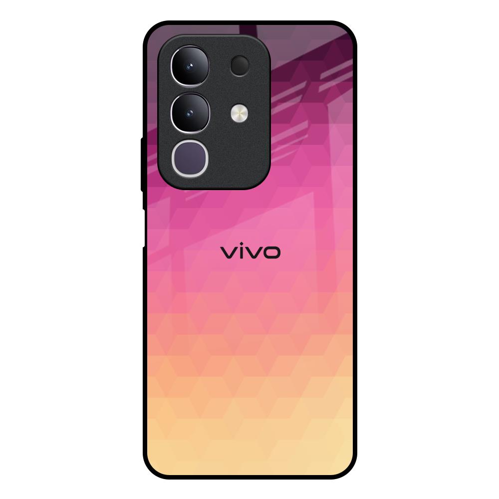 Geometric Pink Diamond IQOO Z10x 5G Glass Back Cover Online