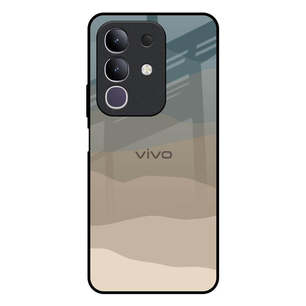 Abstract Mountain Pattern IQOO Z10x 5G Glass Back Cover Online
