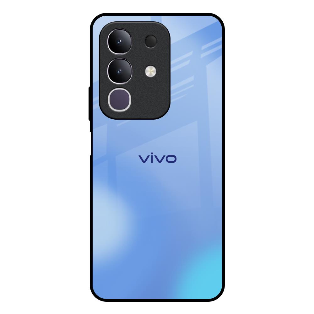 Vibrant Blue Texture IQOO Z10x 5G Glass Back Cover Online