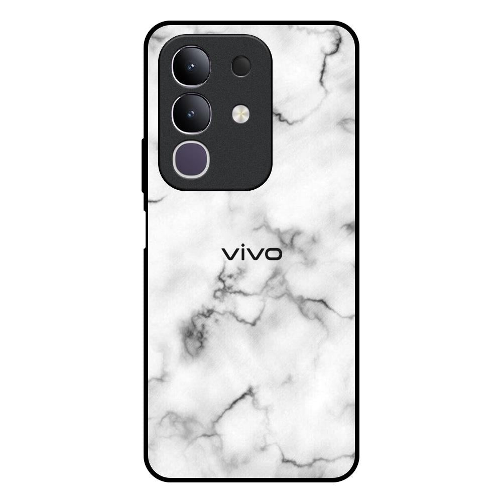 Satin White Marble IQOO Z10x 5G Glass Back Cover Online