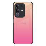 Pastel Pink Gradient IQOO Z10x 5G Glass Back Cover Online