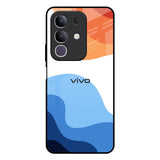 Wavy Color Pattern IQOO Z10x 5G Glass Back Cover Online