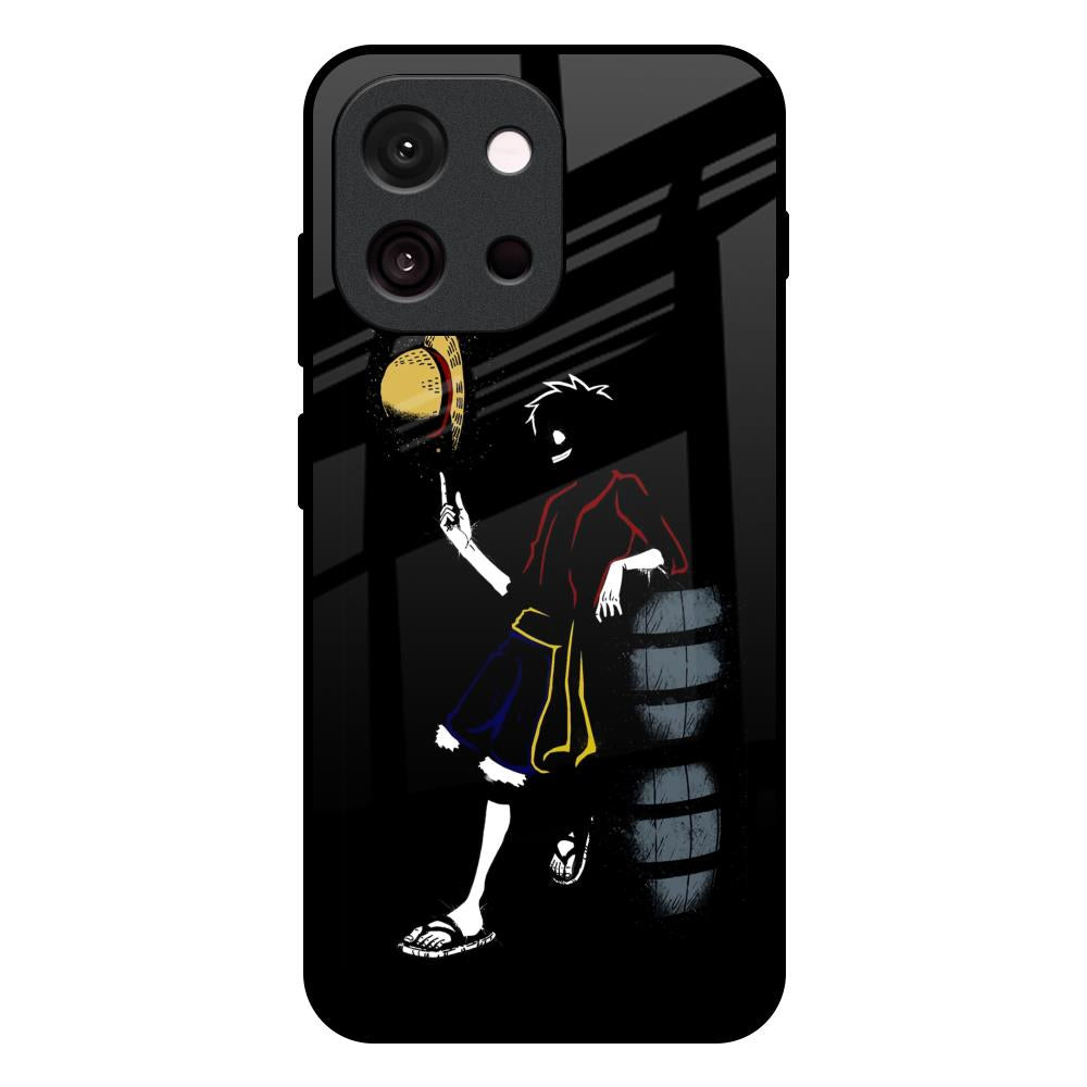 Luffy Line Art OnePlus 13s 5G Glass Back Cover Online