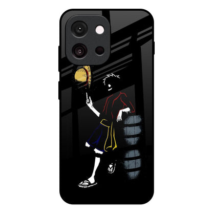 Luffy Line Art OnePlus 13s 5G Glass Back Cover Online
