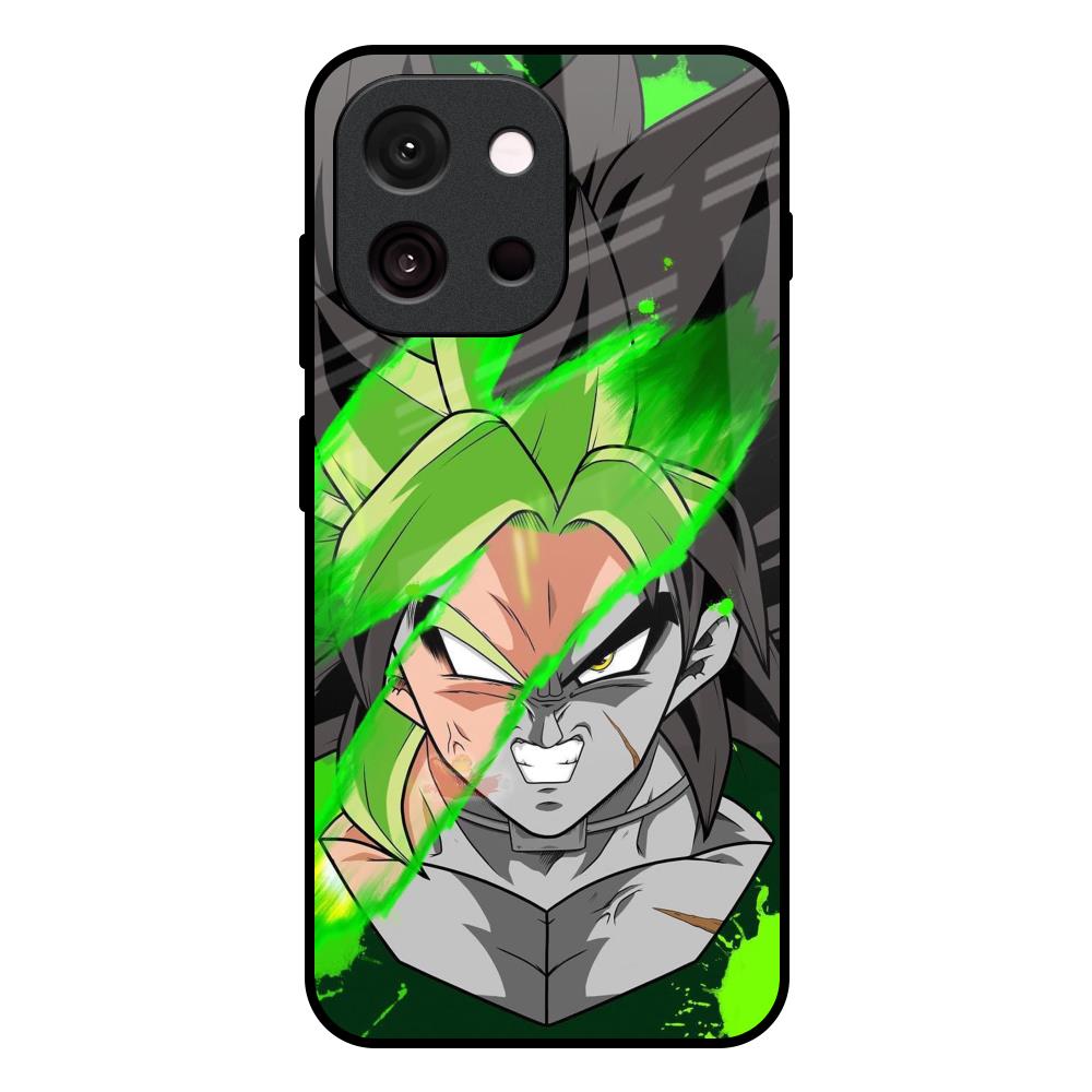 Anime Green Splash OnePlus 13s 5G Glass Back Cover Online