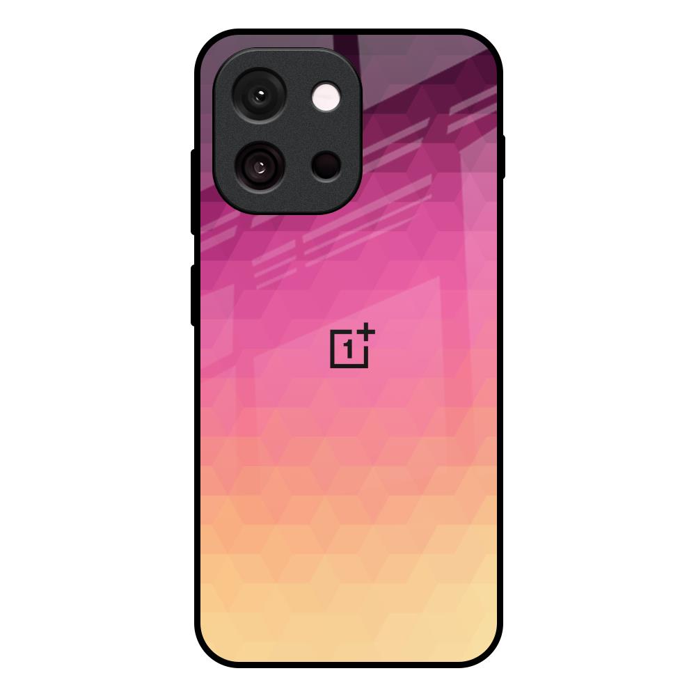 Geometric Pink Diamond OnePlus 13s 5G Glass Back Cover Online