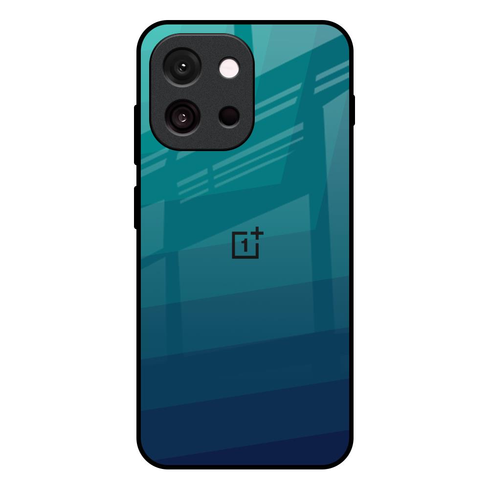 Green Triangle Pattern OnePlus 13s 5G Glass Back Cover Online