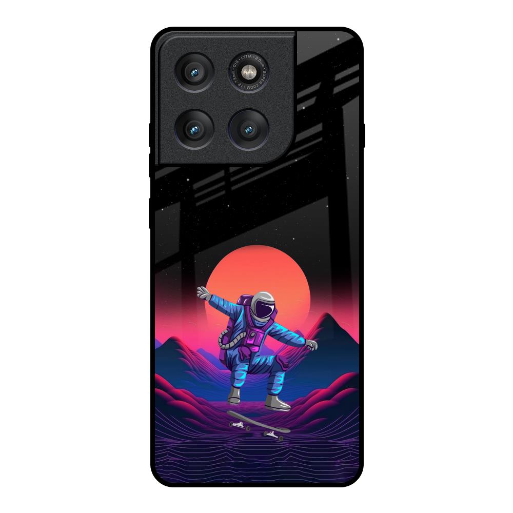 Retro Astronaut Motorola Edge 60 Pro Glass Back Cover Online