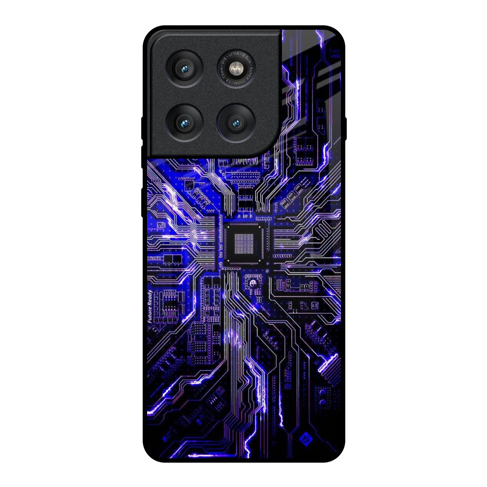 Techno Color Pattern Motorola Edge 60 Pro Glass Back Cover Online