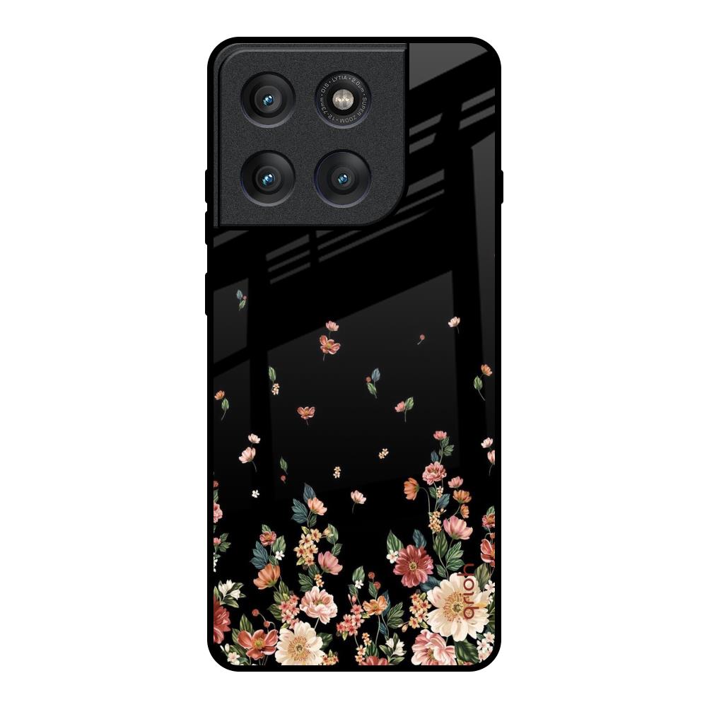 Floating Floral Print Motorola Edge 60 Pro Glass Back Cover Online