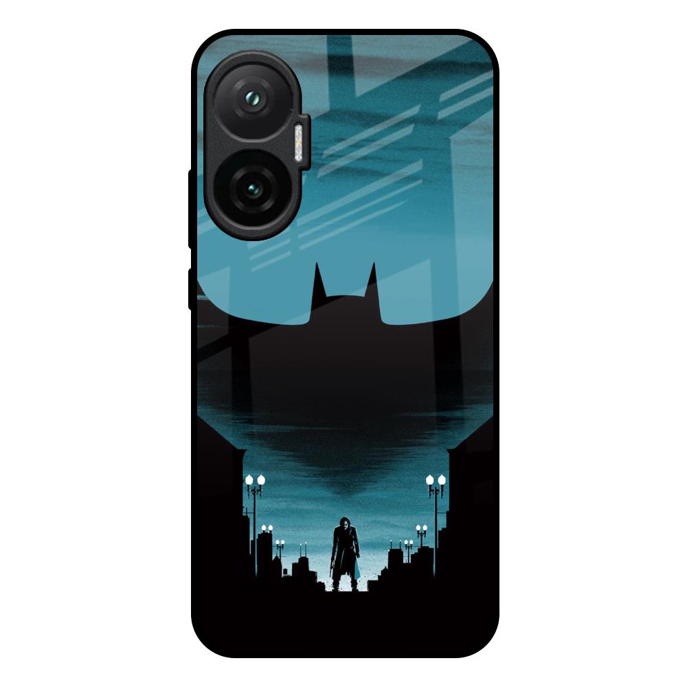 Cyan Bat Poco F7 5G Glass Back Cover Online